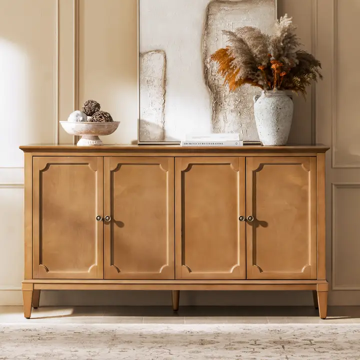 Jane 4-Door Sideboard in natural oak finish