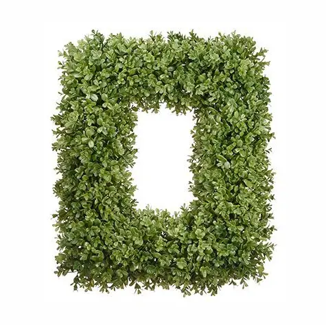 Rectangular Boxwood Wreath Green 18 x 22 inches
