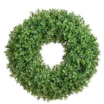 21 inch Boxwood Wreath in Green