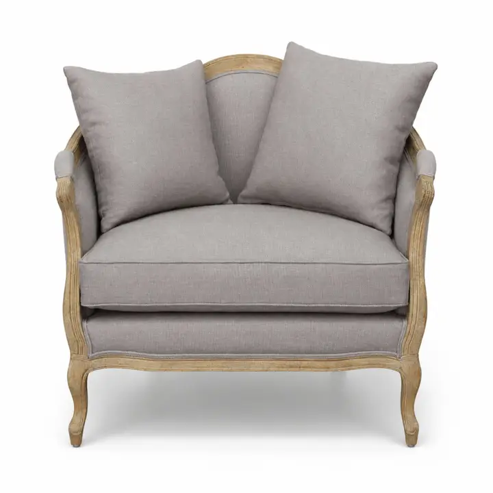 Maison Love Chair in Weathered Dove Grey Linen